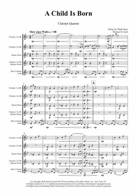 A Child Is Born (arr. Thomas H. Graf)