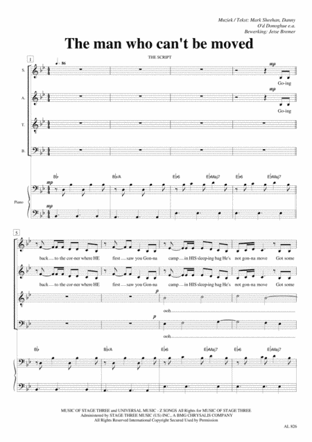 The Man Who Can't Be Moved (arr. Jetse Bremer)