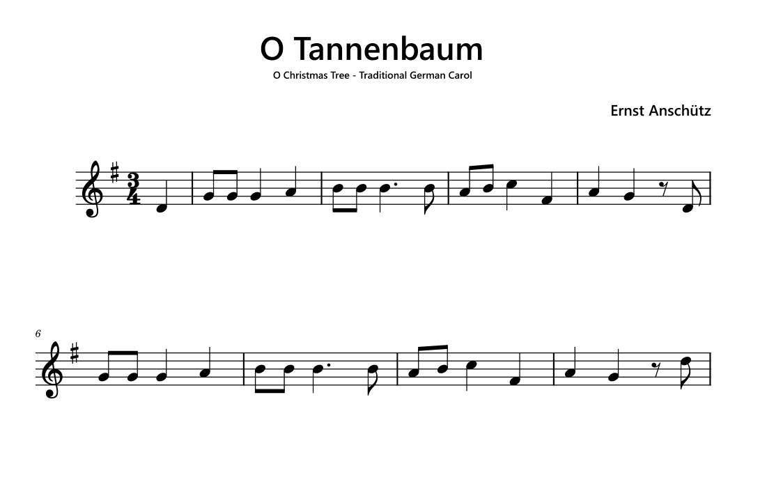 O Tannenbaum (O Christmas Tree) (arr. Funtom)