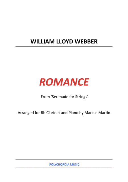 Romance For Organ (arr. Marcus Martin)