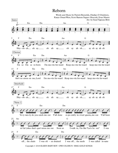 Reborn (arr. Sean Vigneau-Britt)