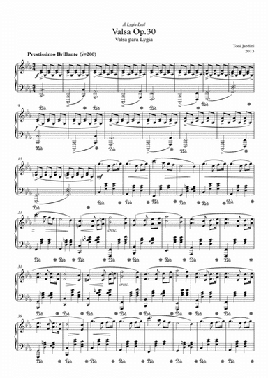 Op.30 Waltz Prestissimo Brillante C Minor