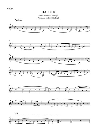 Happier (arr. John Rudolph)