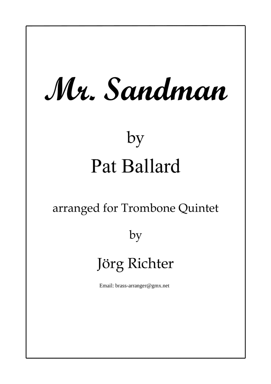 Mr. Sandman (arr. Jörg Richter)