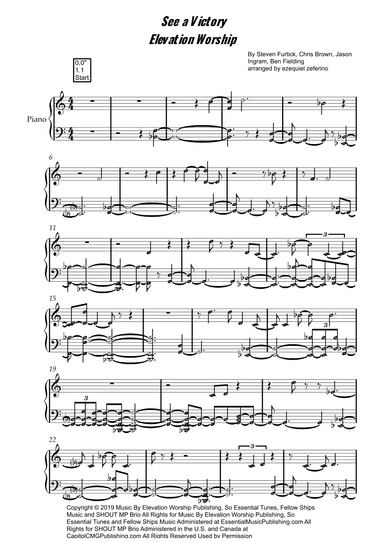 See A Victory (arr. by ezequiel zeferino)