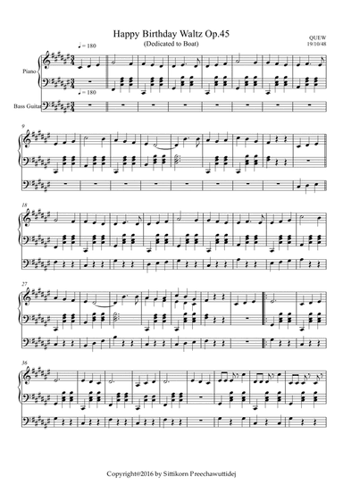 Op.45 Happy Birthday Waltz [Dr.QUEW]