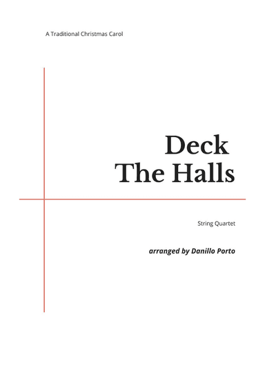 Deck The Halls - String quartet (arr. Danillo Porto)