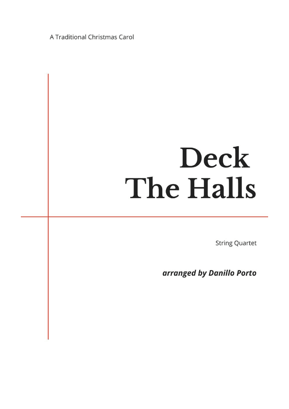 Deck The Halls - String quartet (arr. Danillo Porto)
