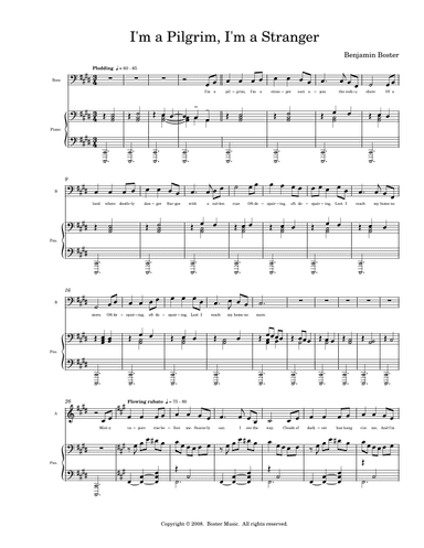 I'm a Pilgrim, I'm a Stranger