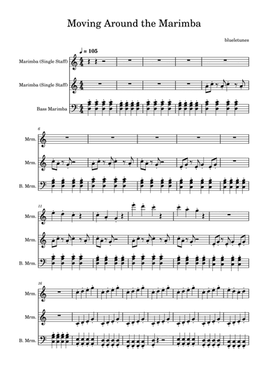 Moving Around the Marimba - Marimba Arrangement for the Classroom