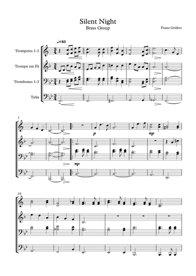 Silent Night - Brass Group (arr. Vinícius Louzada)