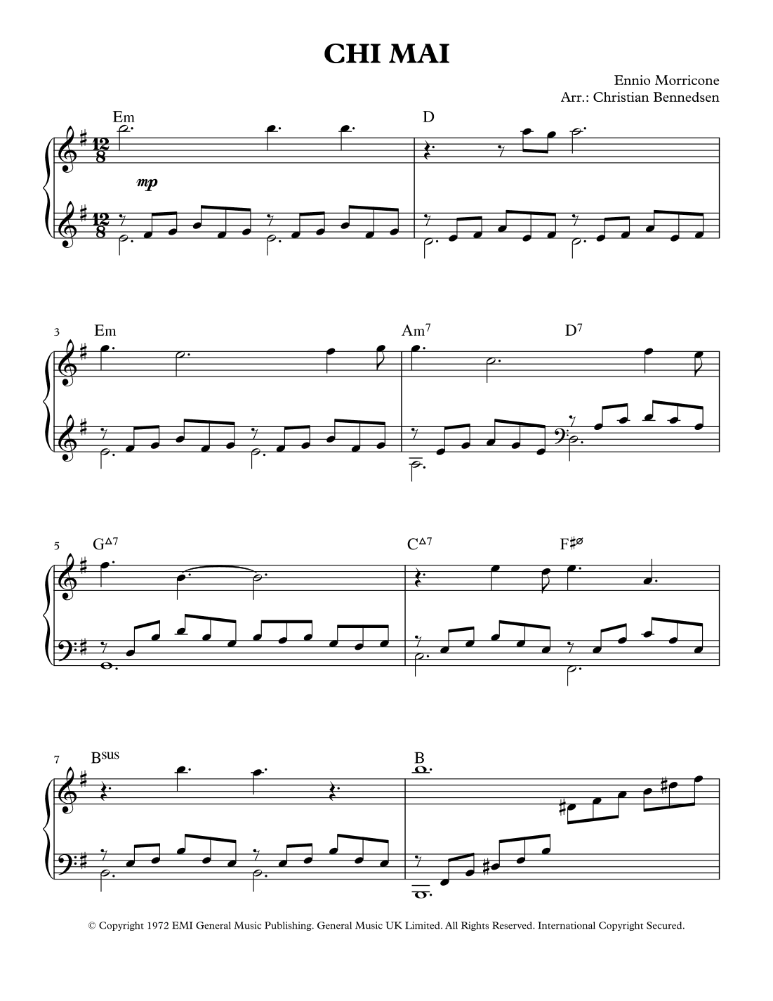 Chi Mai (arr. Christian Bennedsen)