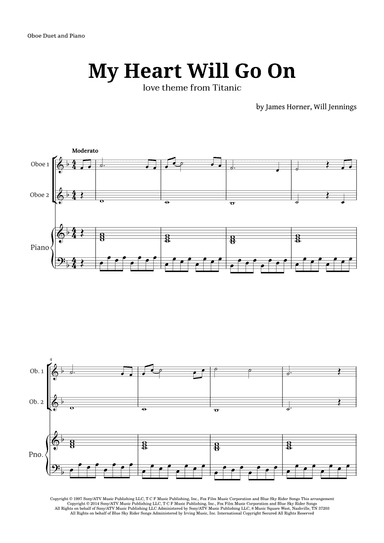 My Heart Will Go On (love Theme From 'titanic') (arr. Langanho)