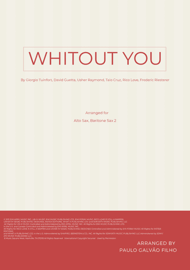 Without You (arr. Paulo Galvao Filho)