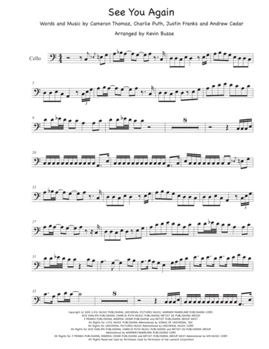 See You Again from FURIOUS 7 (arr. Kevin Busse)