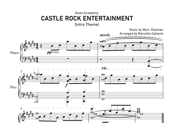 Castle Rock Logo (arr. Marcello Gallante)