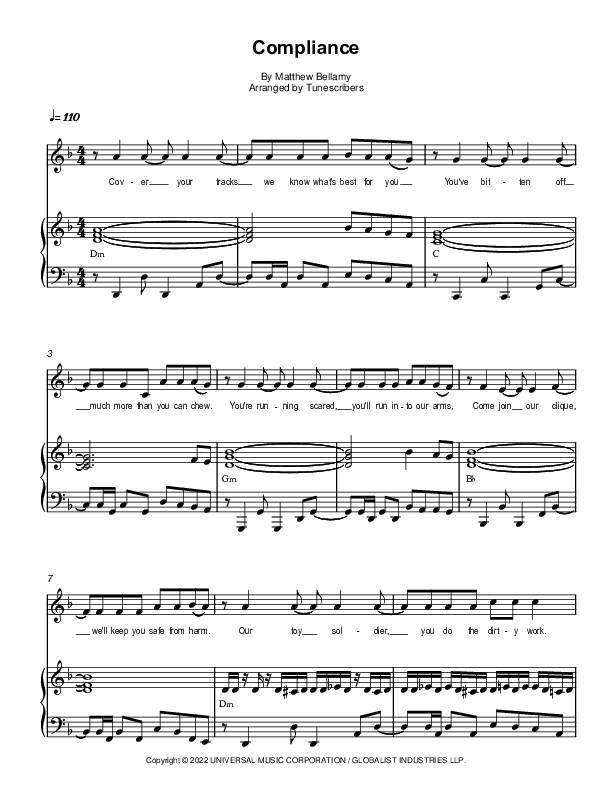 Compliance (arr. Tunescribers)