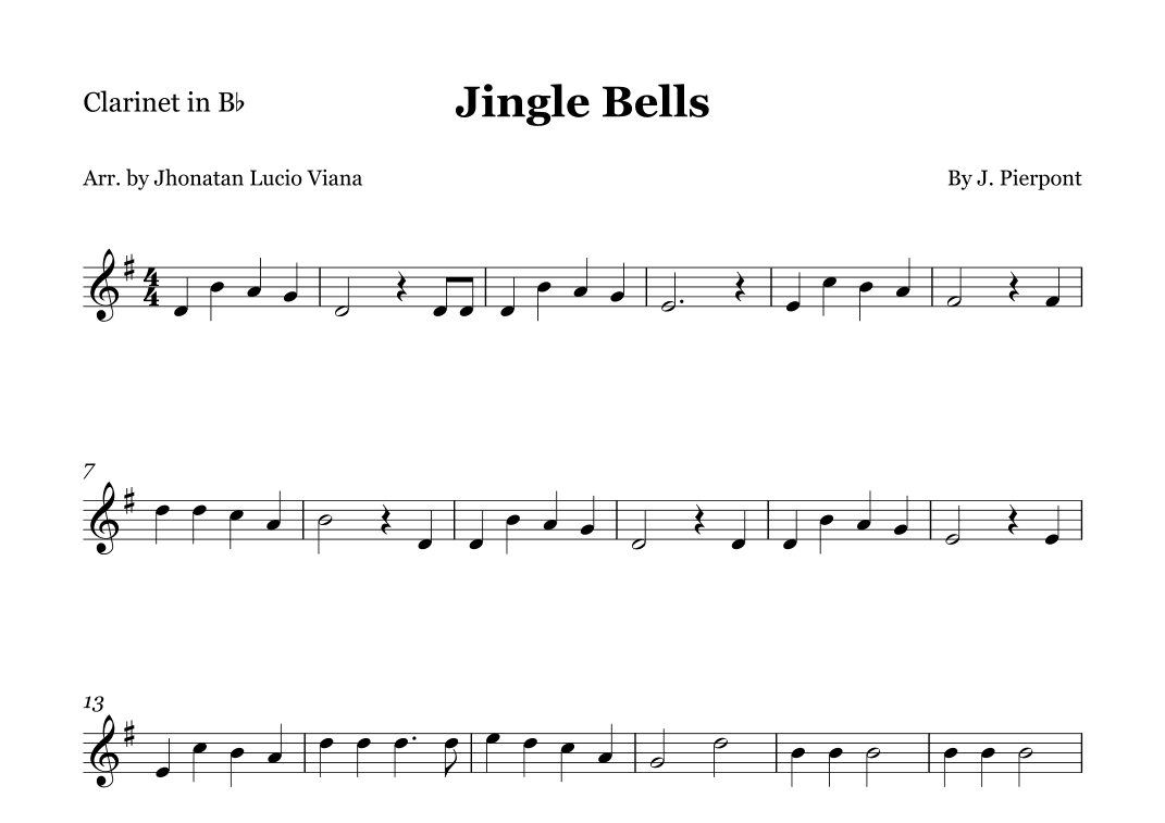Jingle Bells (arr. Jhonatan Lucio Viana)