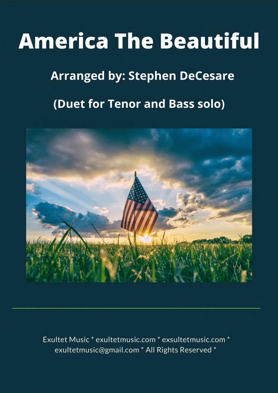 America The Beautiful (Duet for Tenor and Bass solo) (arr. Stephen DeCesare)