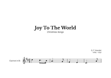 Joy To The World for Easy Clarinet Solo (arr. Marcos Soares)