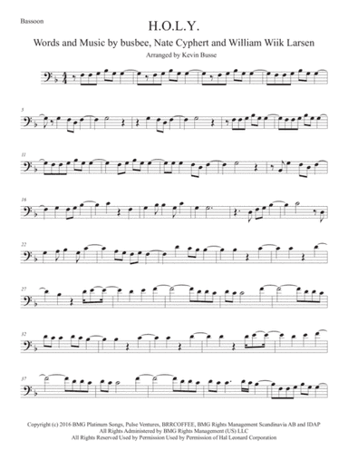 H.O.L.Y. (arr. Kevin Busse)