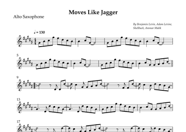 Moves Like Jagger (arr. Wesley S. SIlva)