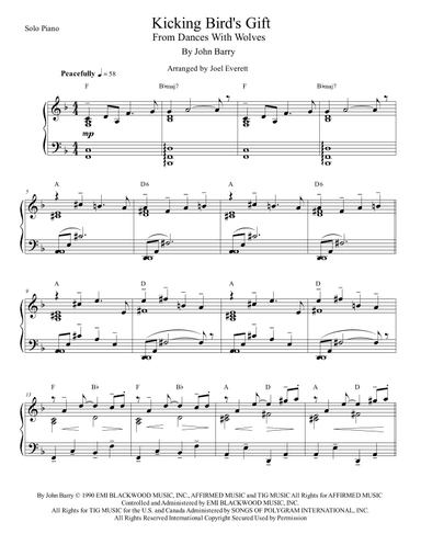 Kicking Bird's Gift (arr. Joel Everett)