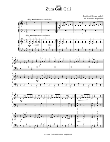 Zum Gali Gali (arr. Ellen Foncannon Stephenson)
