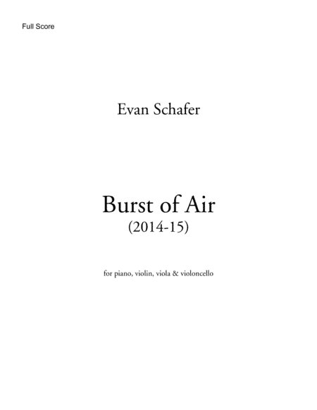 Burst of Air (2014-15)