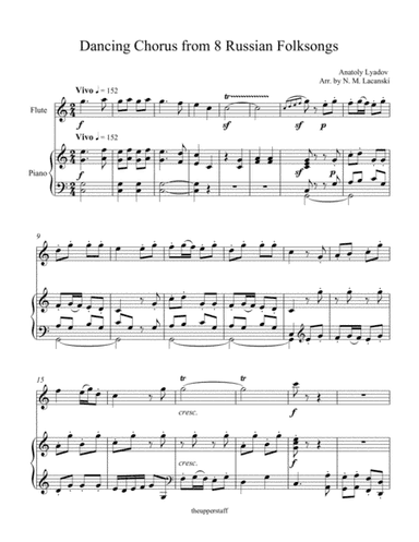 Dancing Chorus from 8 Russian Folksongs (arr. Nick Lacanski)