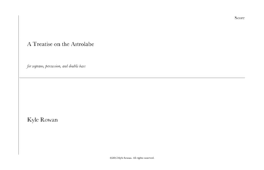 A Treatise on the Astrolabe