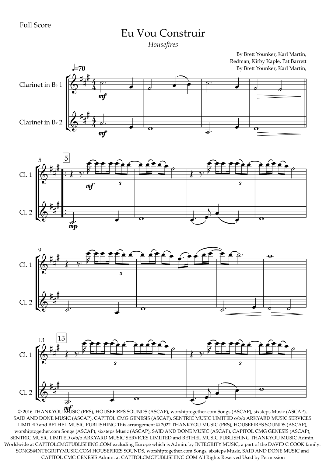 Build My Life (arr. Fabio Britto)