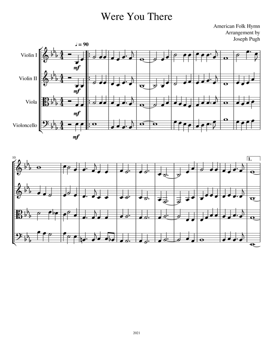 Were You There (arr. Joseph Pugh)