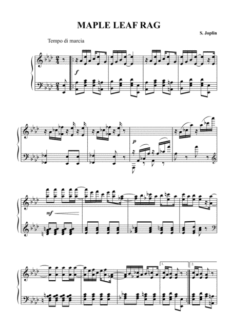 Maple Leaf Rag (arr. MPS)