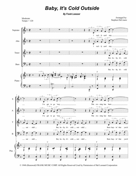 Baby, It's Cold Outside (arr. Stephen DeCesare)