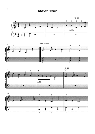 Maoz Tzur (BeginnerPiano) (arr. Zoe Henderson)