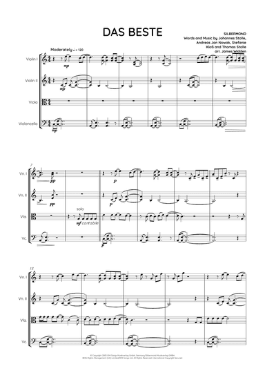 Das Beste (arr. James Widden)