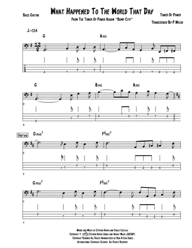 What Happened To The World That Day (arr. Accubass)