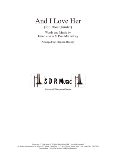 And I Love Her (arr. Stephen Rockey)