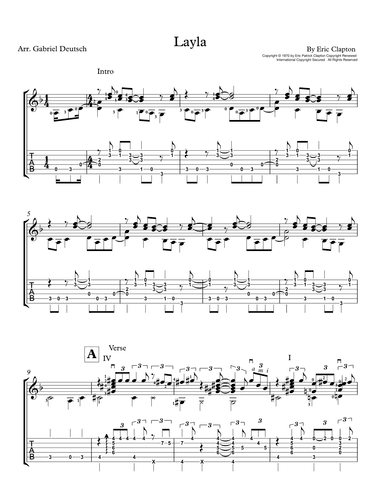 Layla (arr. Gabriel Deutsch)