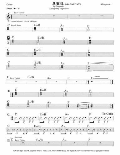 Jubel (arr. Jorge Juárez)