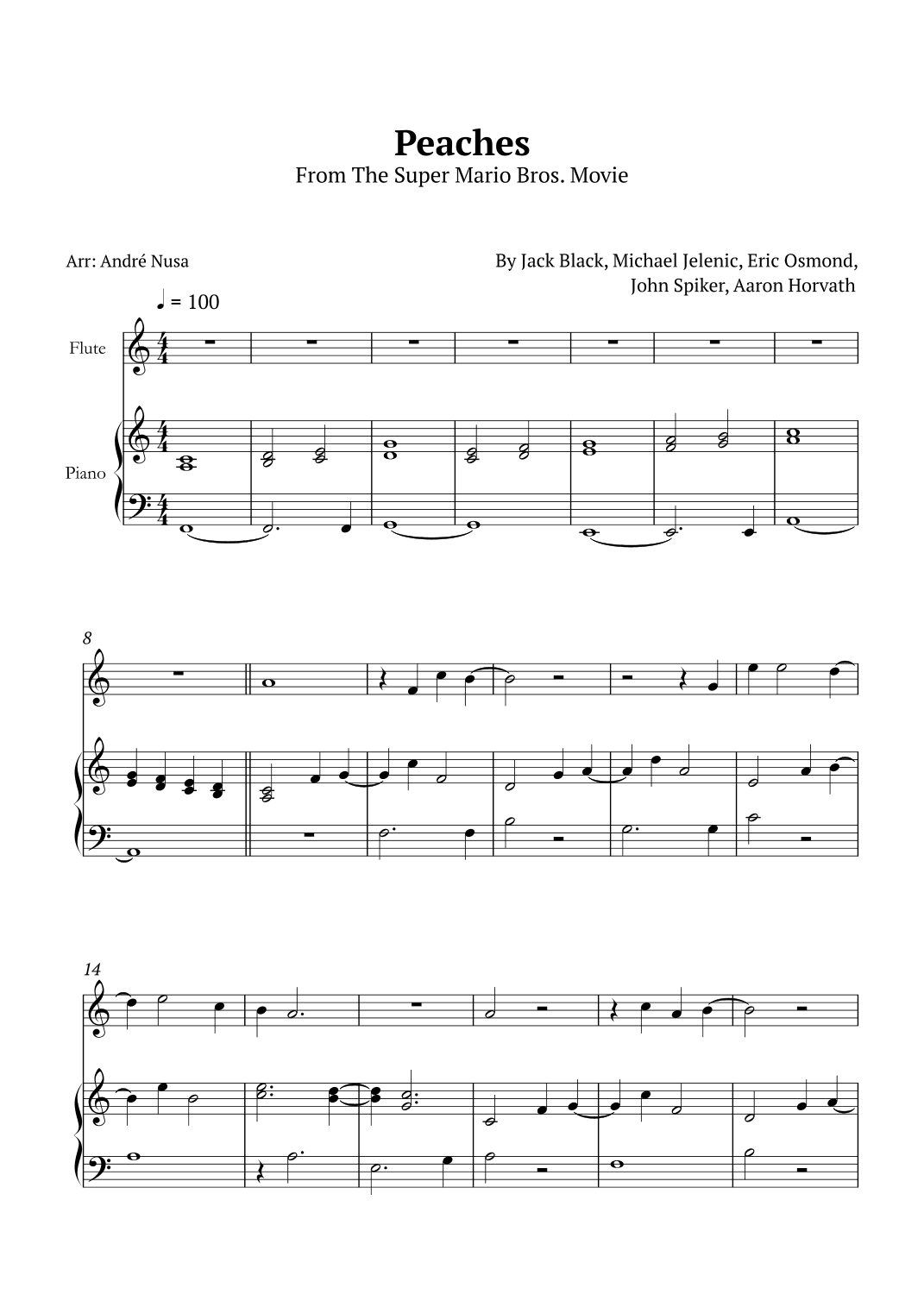 Peaches (arr. André Nusa)