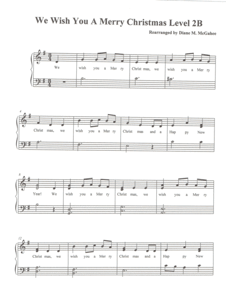 We Wish You A Merry Christmas (arr. Diane M. McGahee)