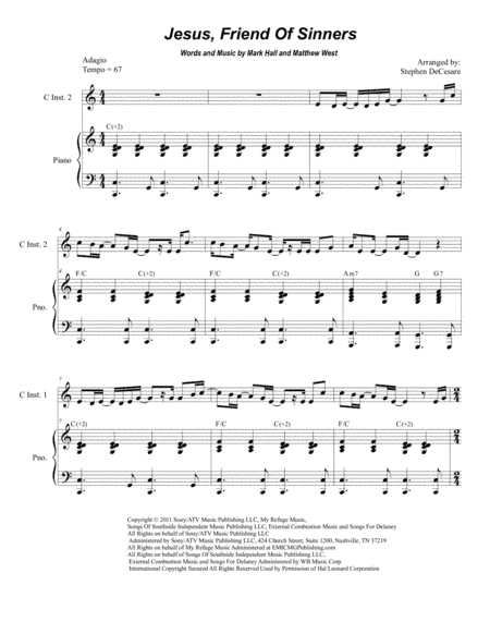 Jesus, Friend Of Sinners (arr. Stephen DeCesare)