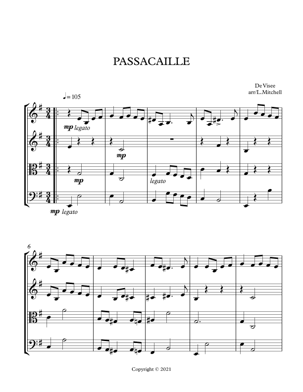 PASSACAILLE (arr. Lee Mitchell)