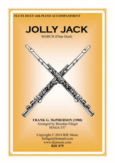 Jolly Jack March - Flute Duet with Piano PDF (arr. Brendan Elliget MAGA 537)