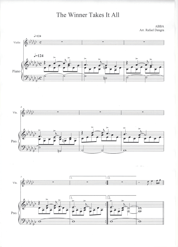 The Winner Takes It All (arr. Rafael Dengra)