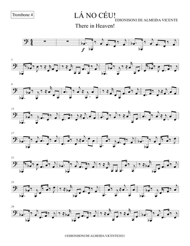 Trombone 4 -LÁ NO CÉU- There in Heaven!