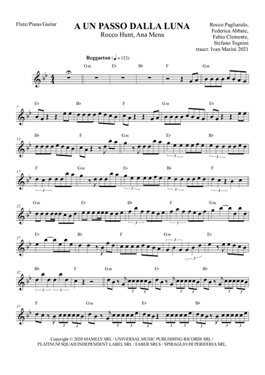 A Un Passo Dalla Luna (arr. Ivan Marini)