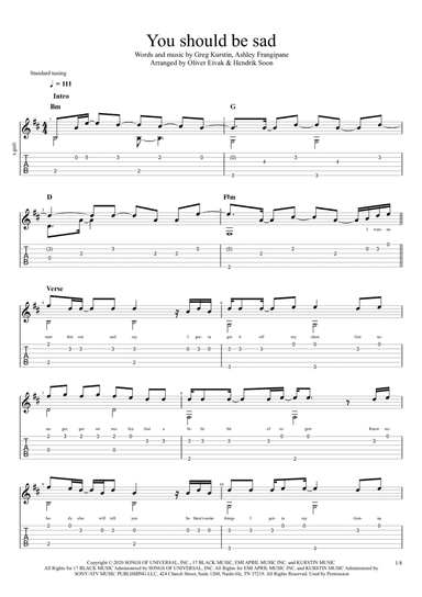 You Should Be Sad (arr. Oliver Eivak, Hendrik Soon)
